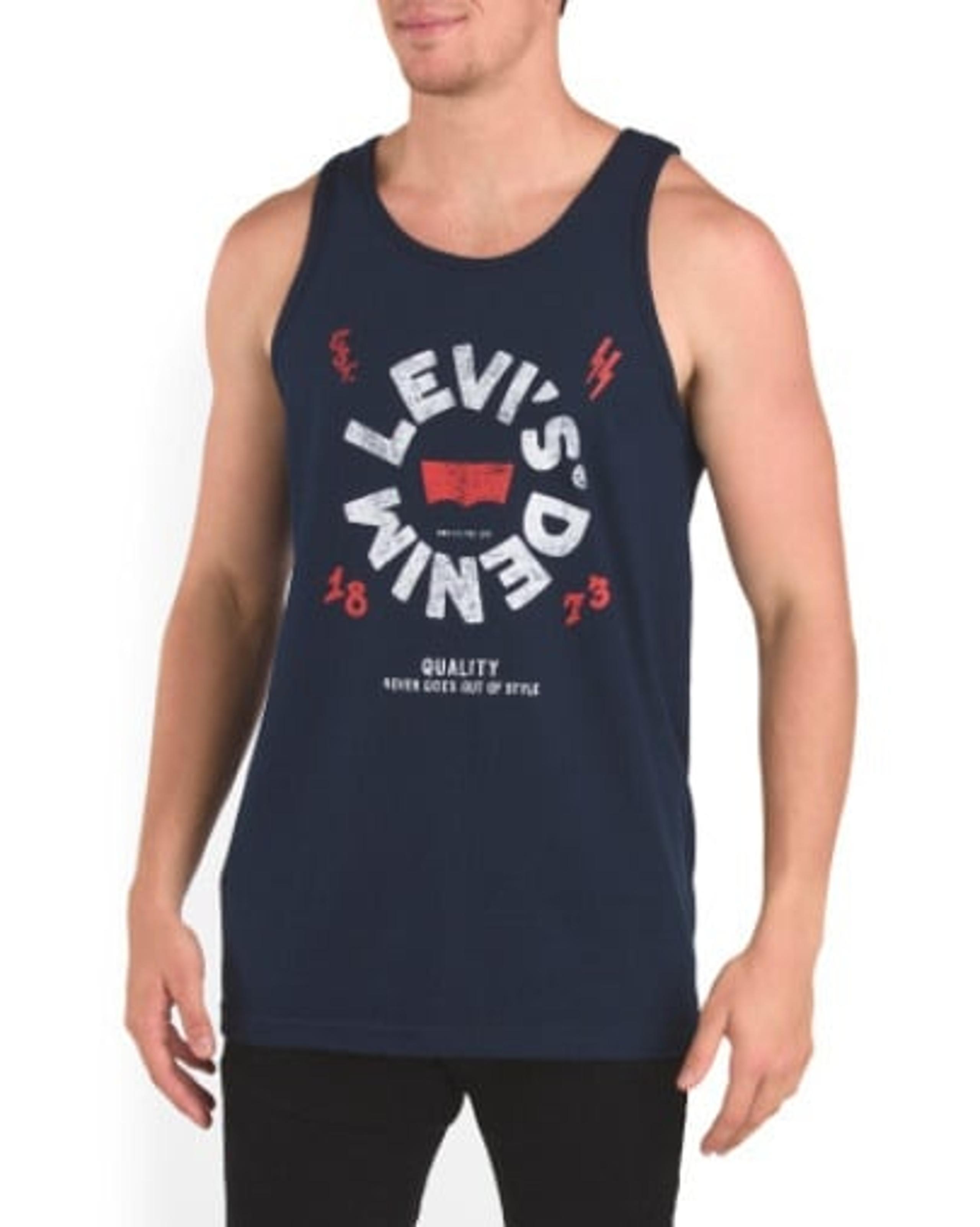 Men's T-shirt Tank Levi's Size L Navy