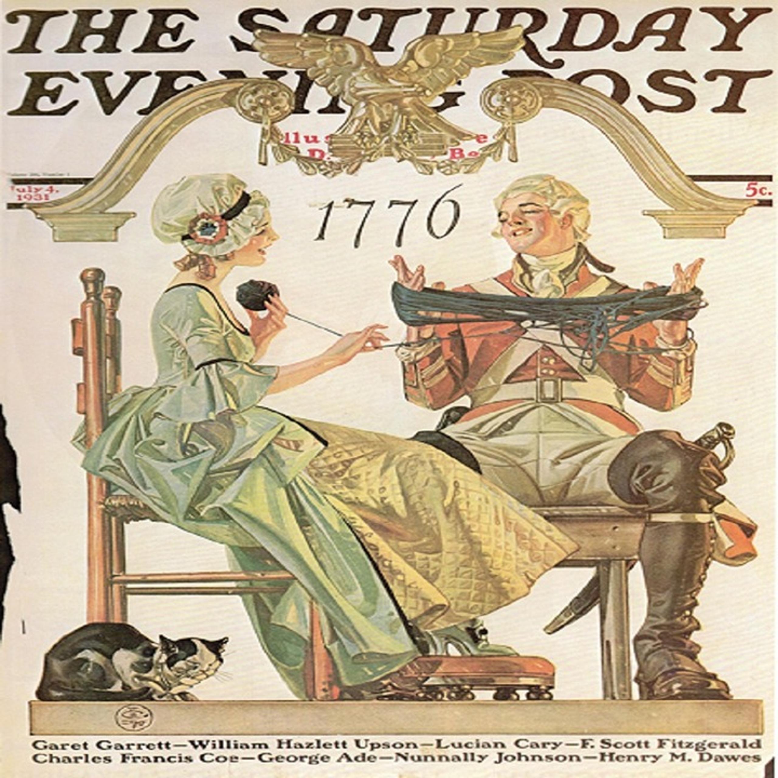 J.C. Leyendecker: “The Post 7/04/1931", Extremely Rare Vintage Bookplate Print