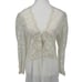 Vintage 80’s Victoria’s Secret Gold Label Lingerie Robe Lace Floral Bridal Small