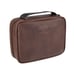 LEVIS - Travel Kit - Multiple Pockets - Built in Hanger - Leather - Brown Color