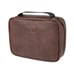 LEVIS - Travel Kit - Multiple Pockets - Built in Hanger - Leather - Brown Color