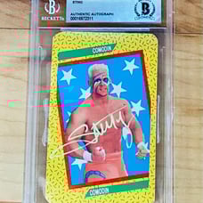 STING Rookie 1991 Cromy WCW Wrestling SIGNED AUTO Card BECKETT BAS AUTHENTIC