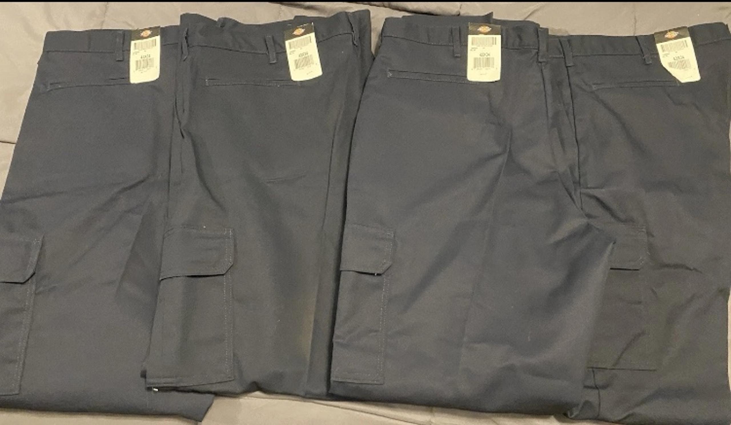 Lot Of 4 Dickies work pants 42x34 Blue New With Tags