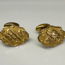 ANTIQUE Gold Rolled Cufflinks
