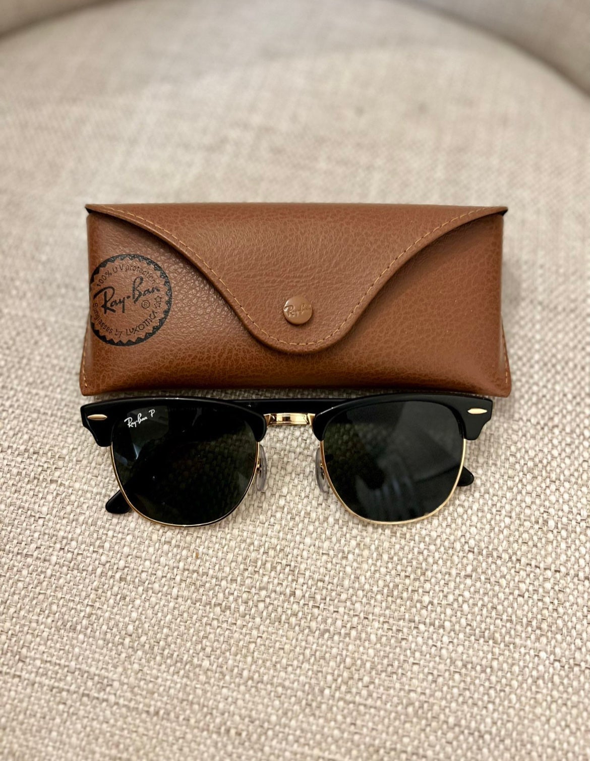 Ray-Ban RB3016 Clubmaster Classic Sunglasses with Black Frame