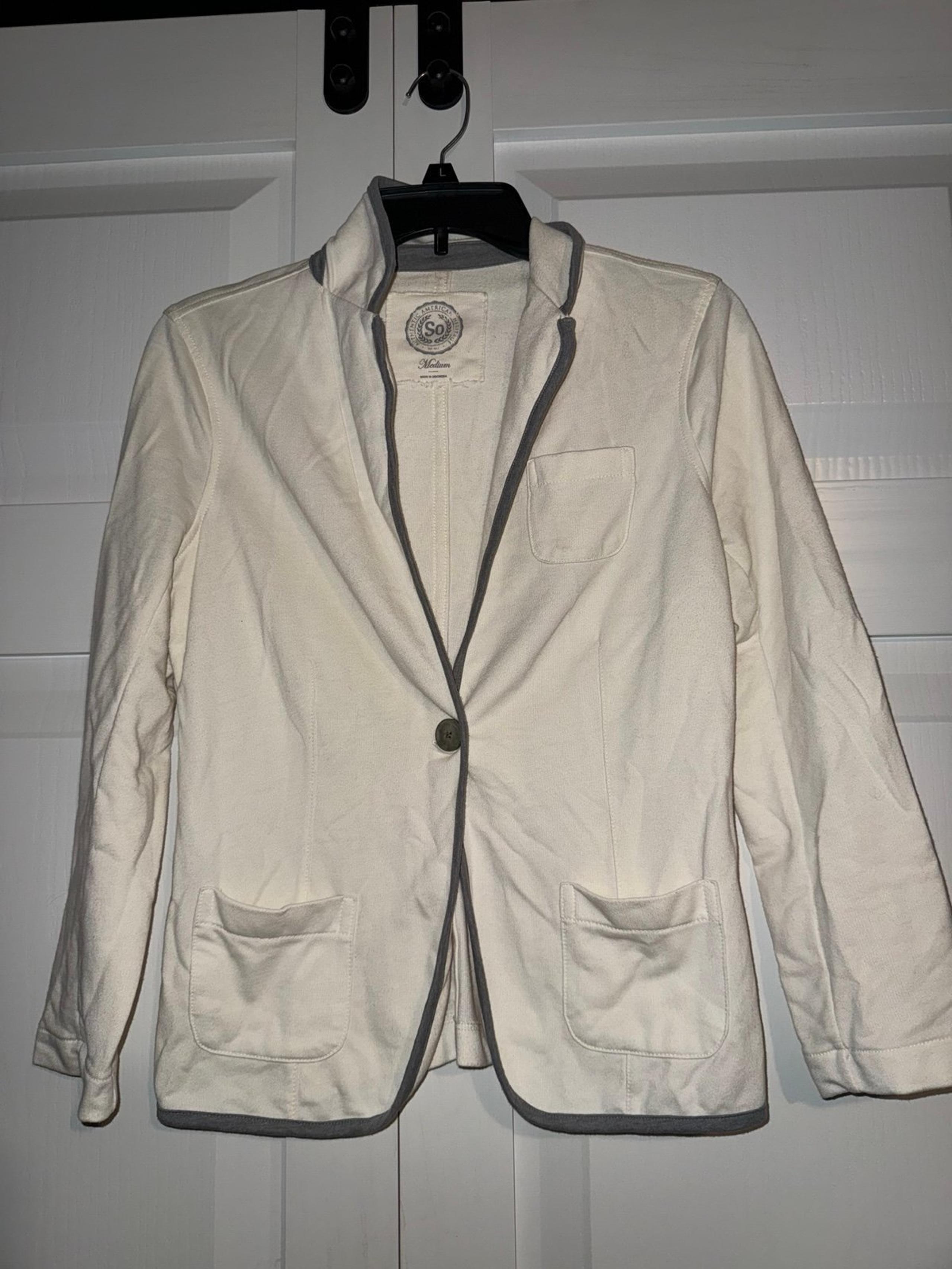 White/cream womens jacket