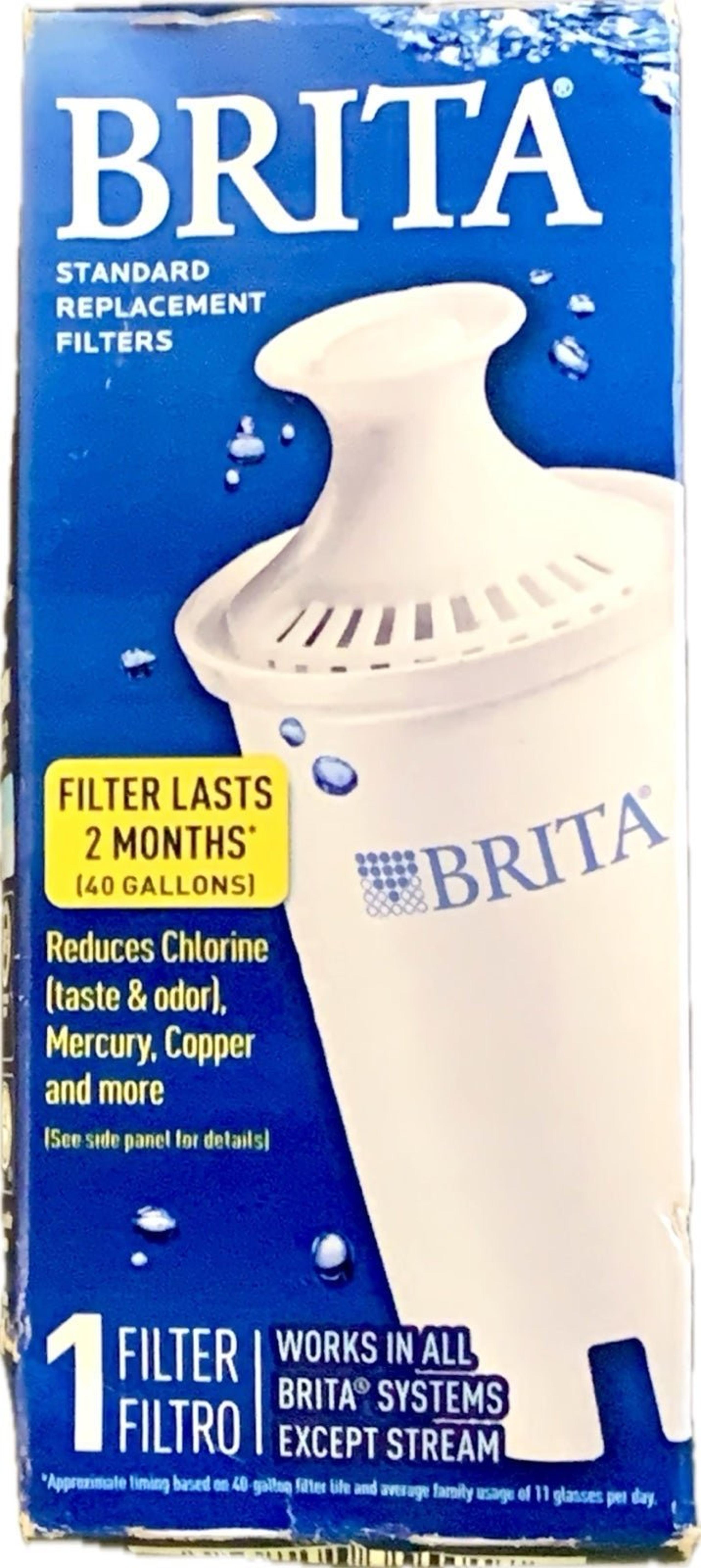 BRITA STANDARD WATER FILTER REPLACEMENT                   (1 COUNT) NIB (SEALED)