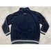 Akademiks Velour Track Jacket Mens Size XL Blue Stadium Division Y2K Vintage
