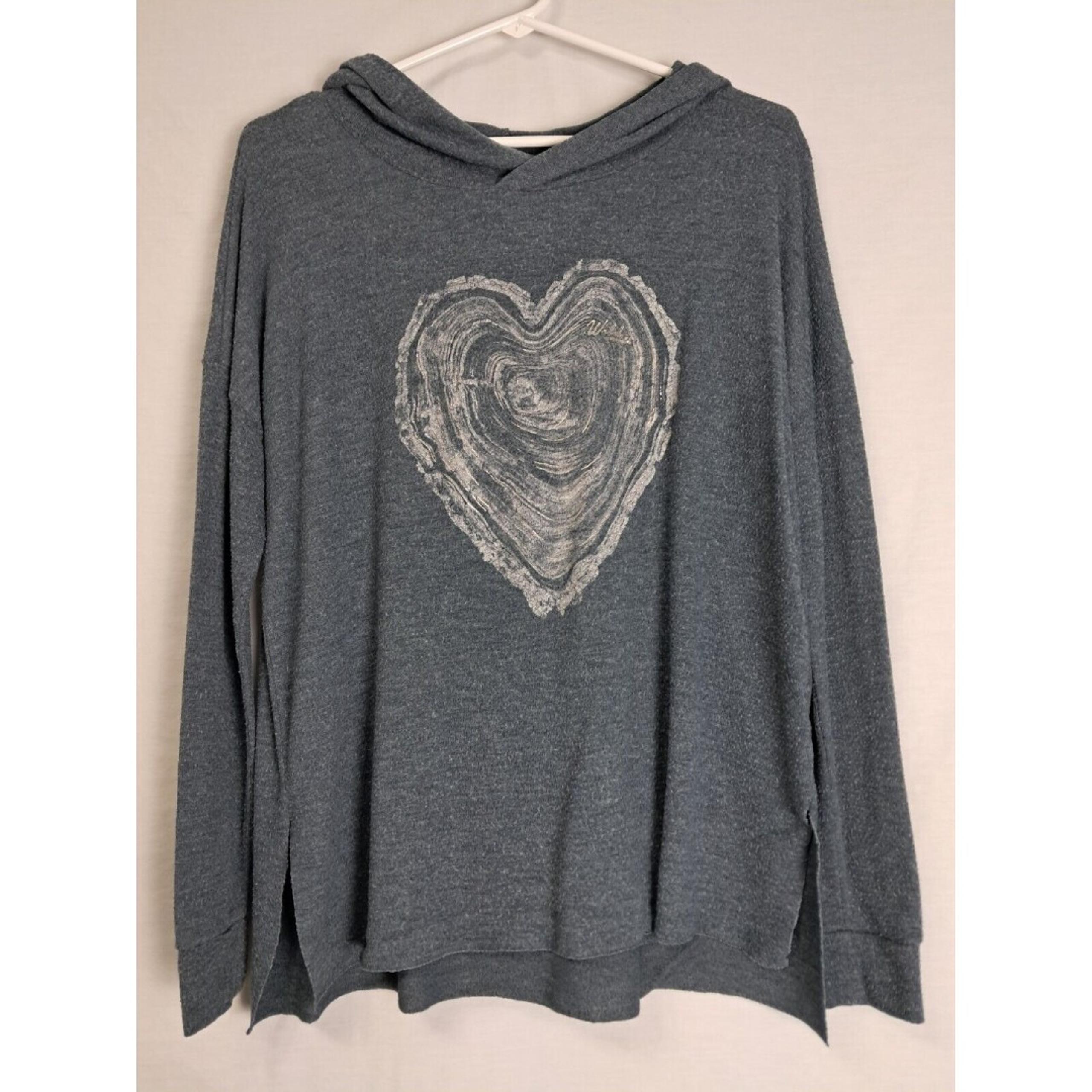 American Eagle Women Junior XS-S Soft & Sexy Plush Hooded Sweater Wild Heart