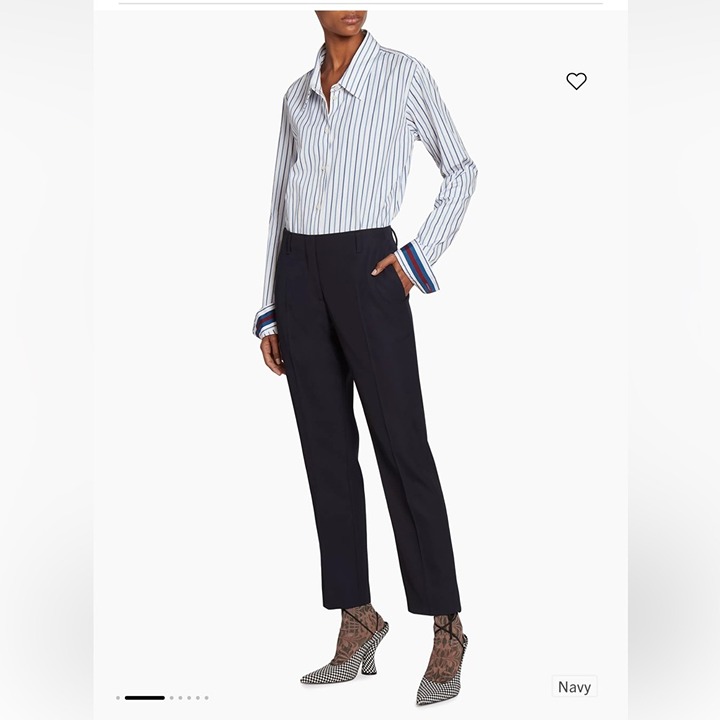 Dries van Noten 990 100% wool women straight leg pant 48