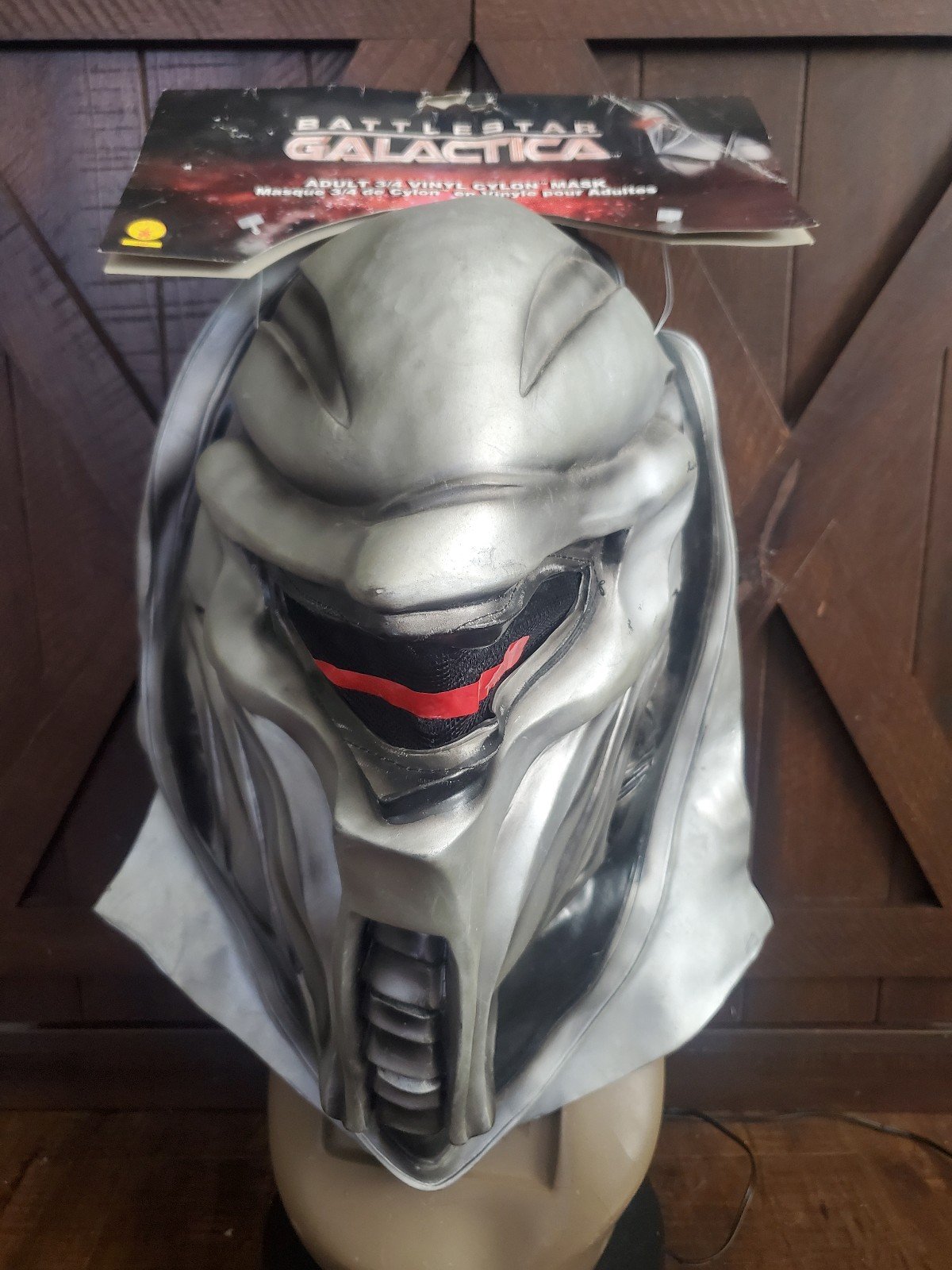 Vintage Battlestar Galactica Cylon Adult 3/4 Halloween Mask Rubies 4469 NEW