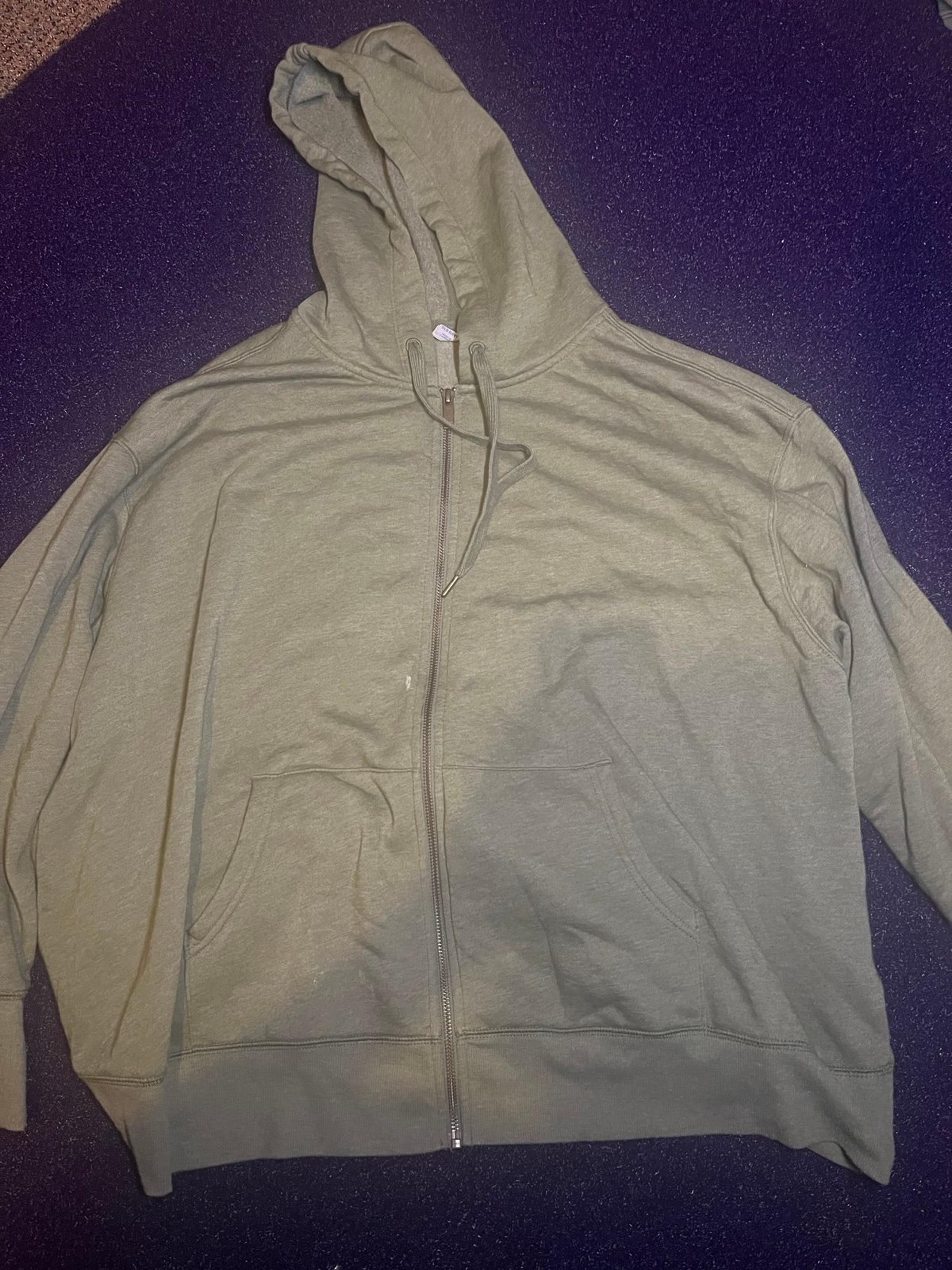 Old Navy full zipper hoodies for men Olive Green