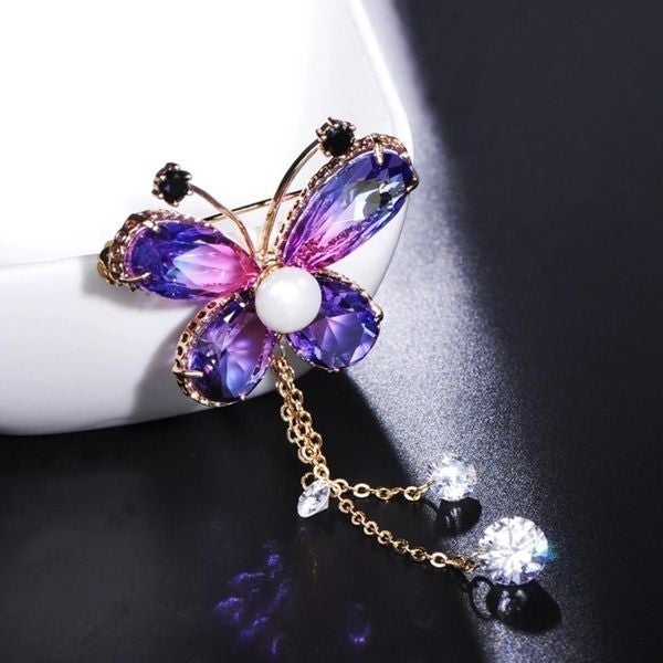 VQ Copper Butterfly Brooch