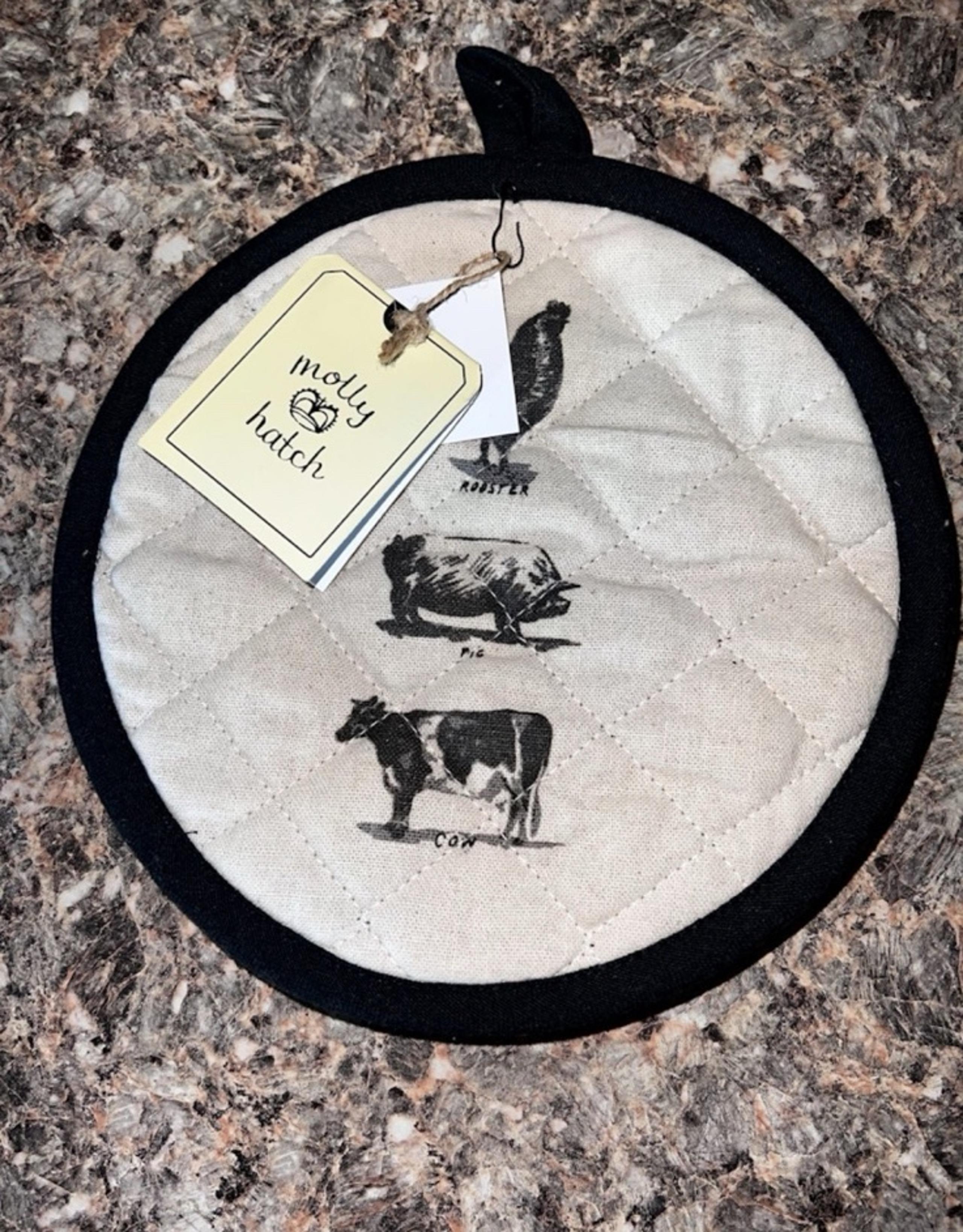 Anthropologie Molly Hatch Farmhouse Pot Holders