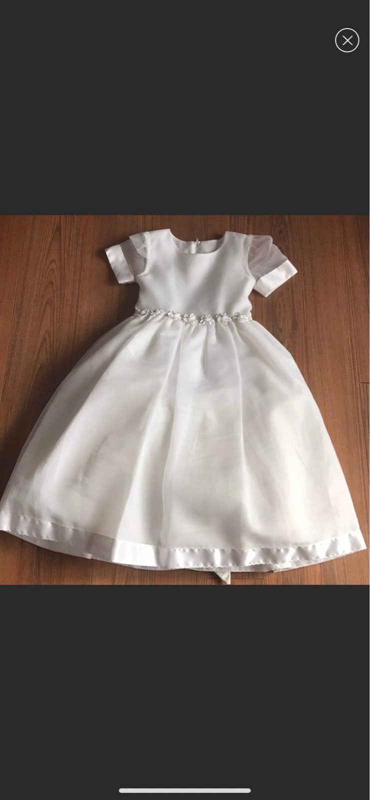 Flower Girl or Communion White Dress
