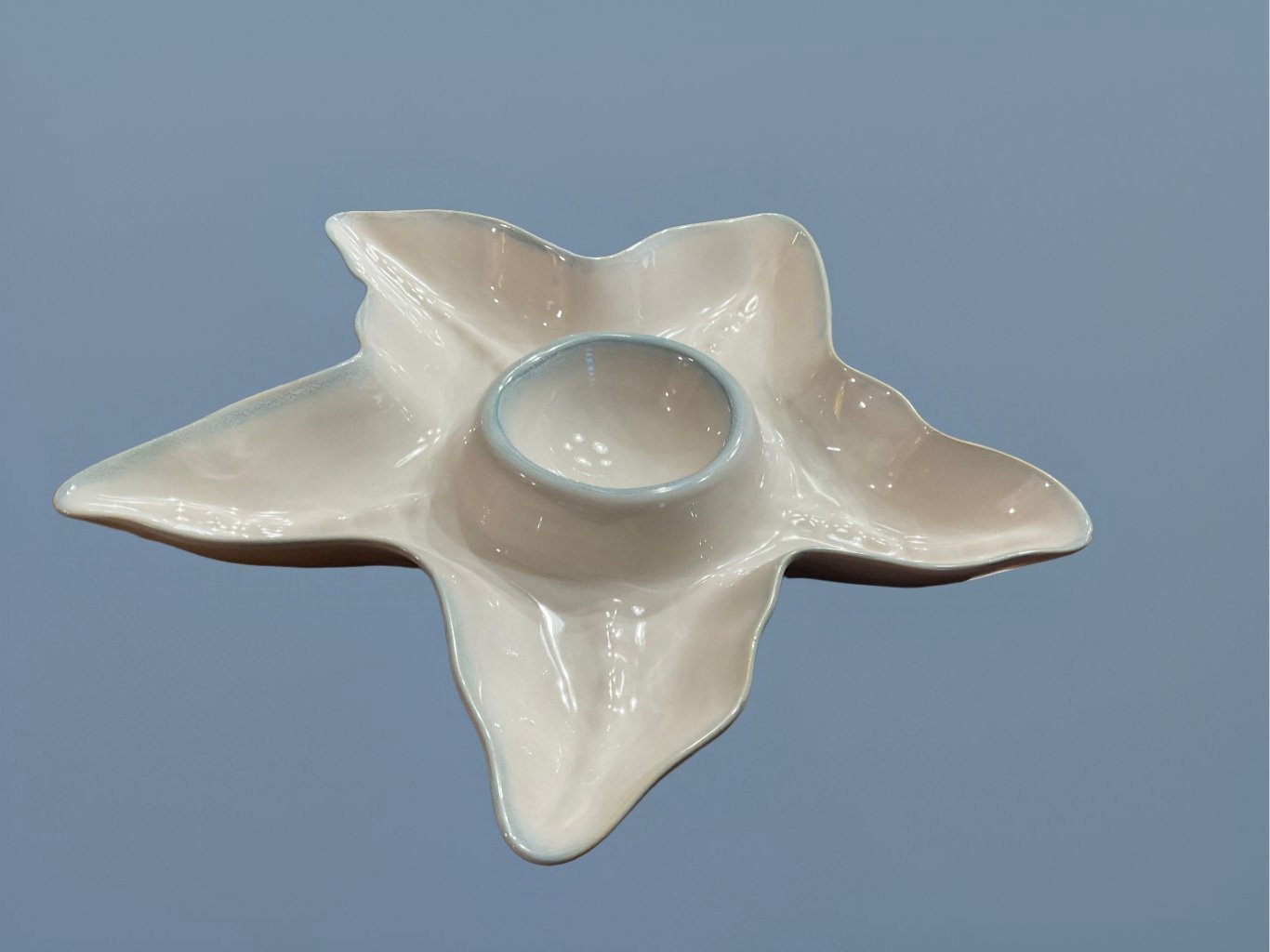 Home Studio Shoreline Collection STARFISH Chip & Dip Vegi Beach Ocean Platter