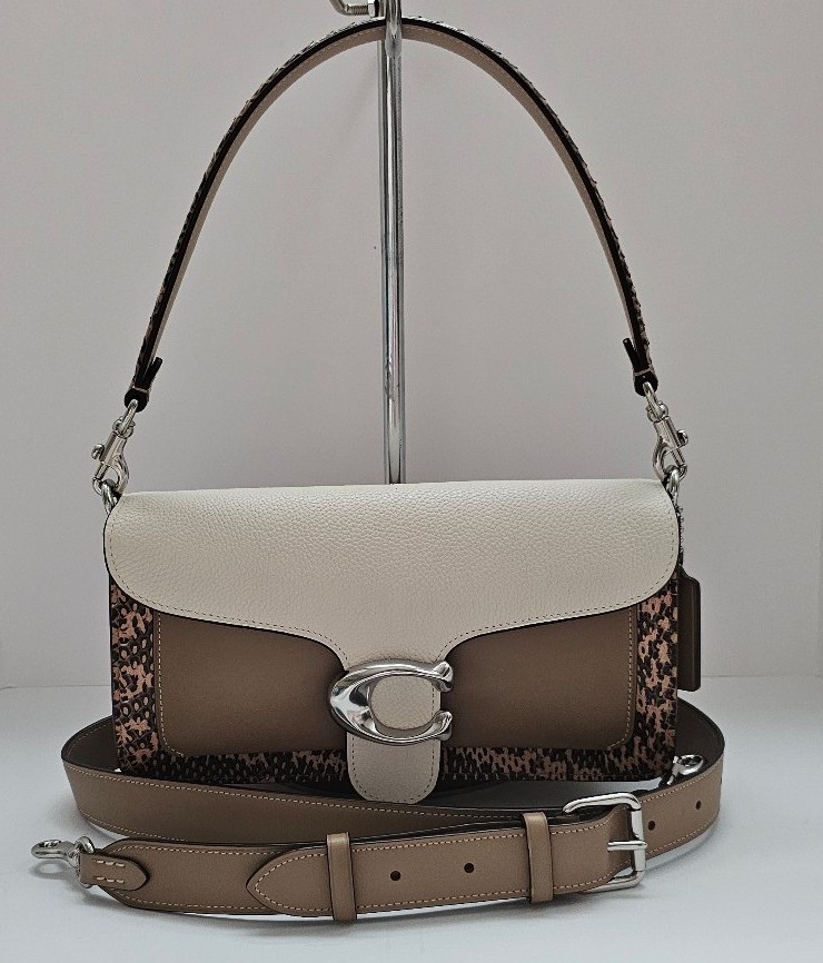 Coach Tabby Shoulder Bag 26 With Colorblock Snakeskin Detail!!♡♡