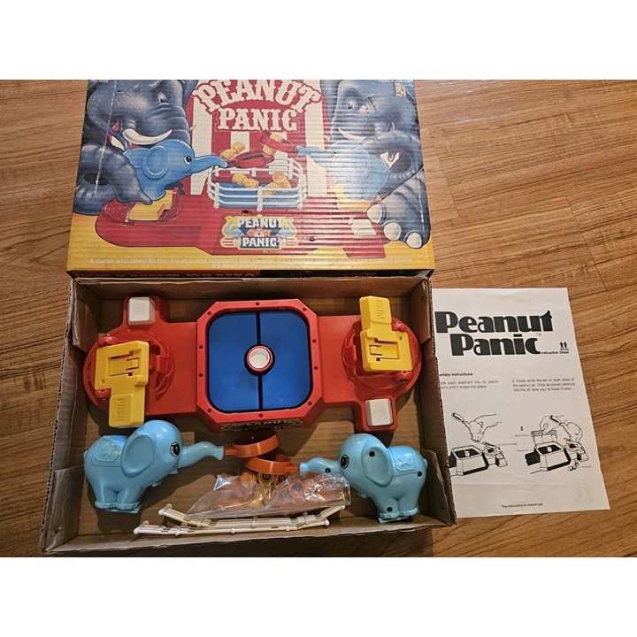 Vintage Peanut Panic Board Game 1979 Tomy 100% Complete