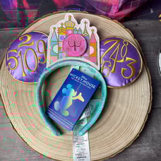 Disney Mickey Mouse The Main Attraction Small world Ears 50th Anniversary
