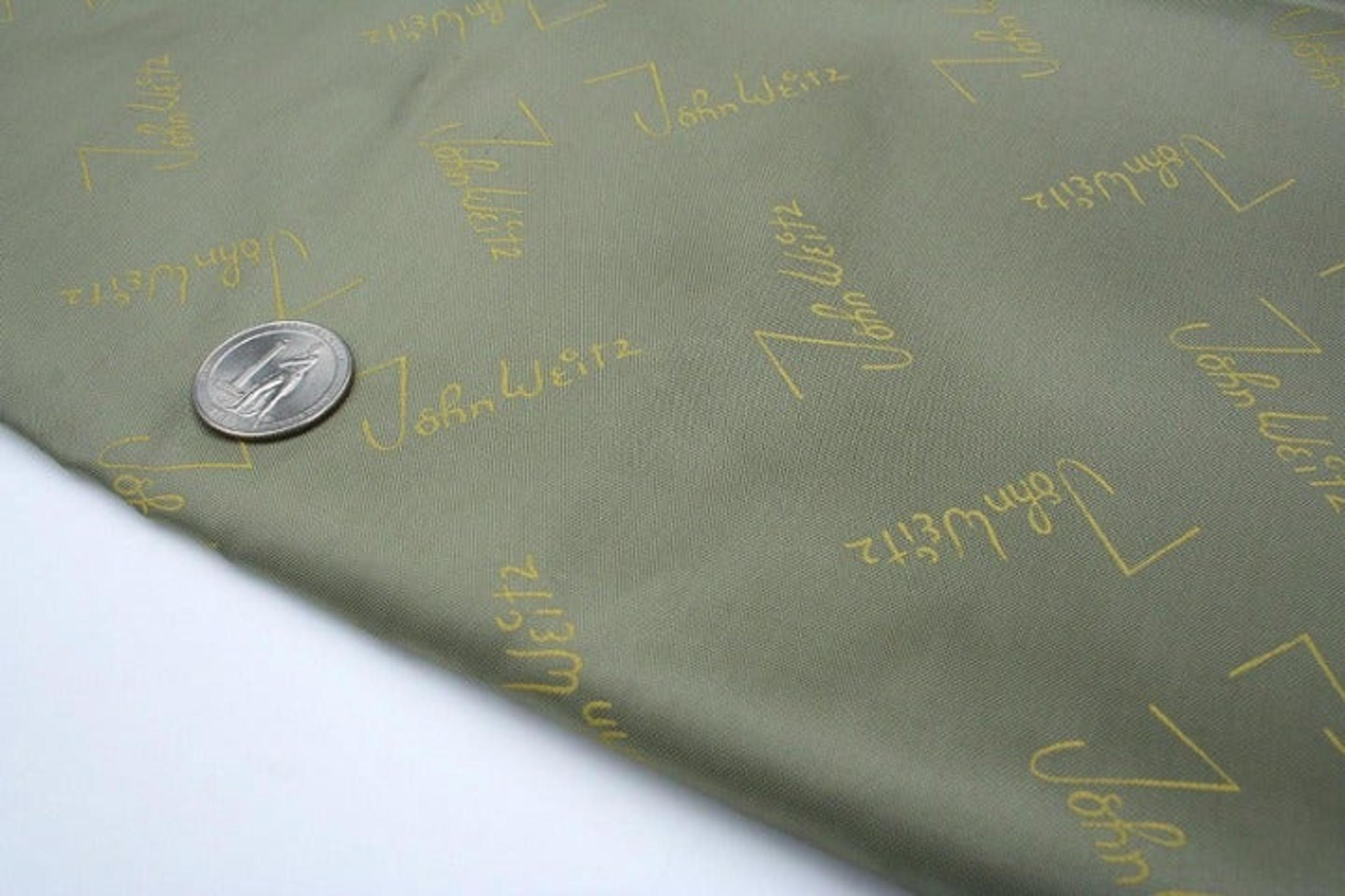 Vintage John Weitz satin fabric yardage