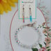 Aurora Borealis Beaded Bracelet & Earrings Set with 925 Sterling Silver Findings