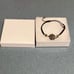 RARE Vintage Estate Green Emerald Diamond Gemstone Kaballah Bracelet W/GIFT BOX