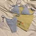 Super Cute Brand New Light Blue Ribbed Kotomi Swimsuit