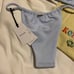 Super Cute Brand New Light Blue Ribbed Kotomi Swimsuit