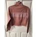 Fabletics seamless jacket Womens sz XL Pink Canyon Tory Cropped workout yoga New