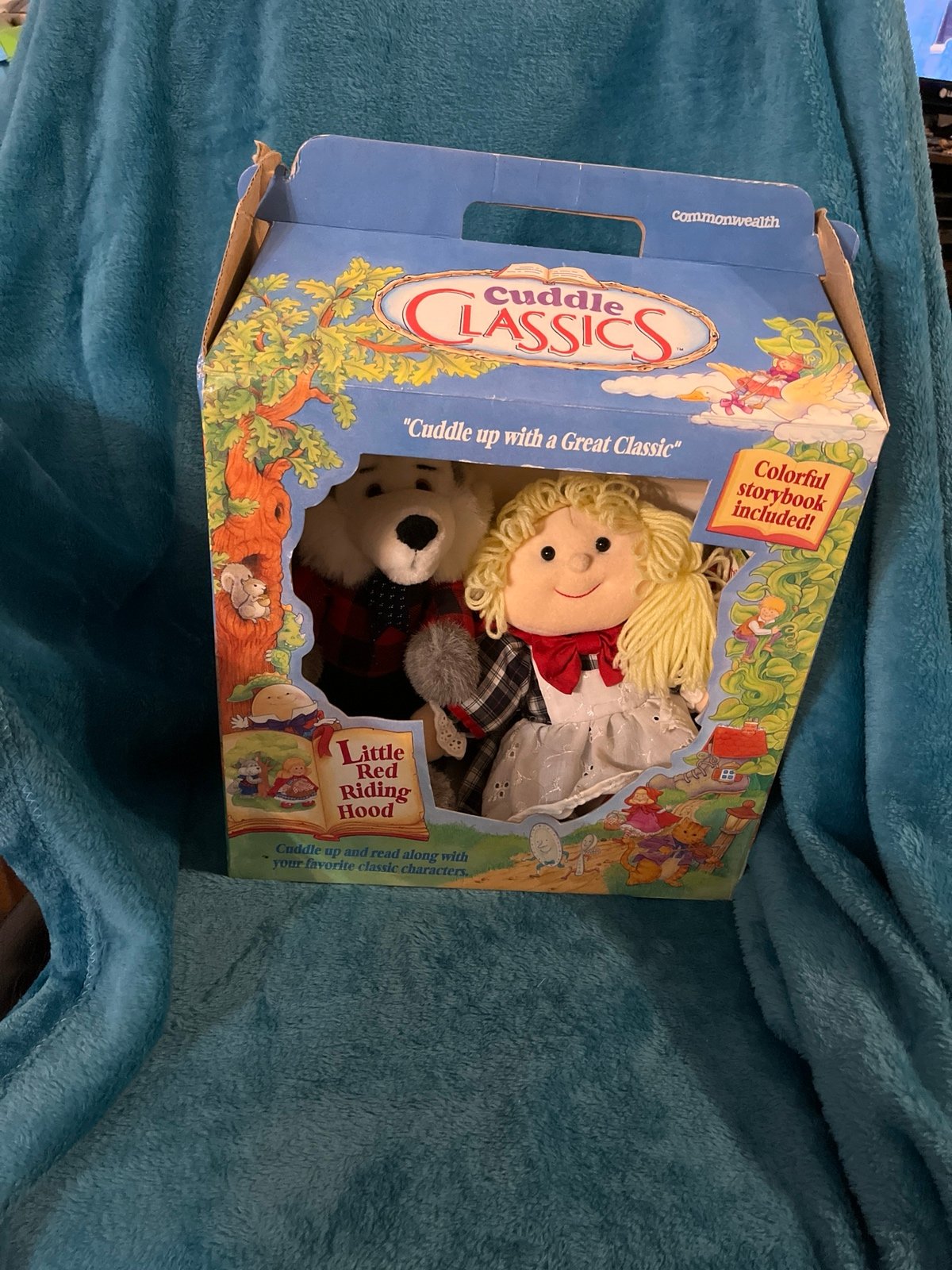 Cuddle Classics Little Red Riding Hood and Big Bad Wolf box Common Wealth RARE