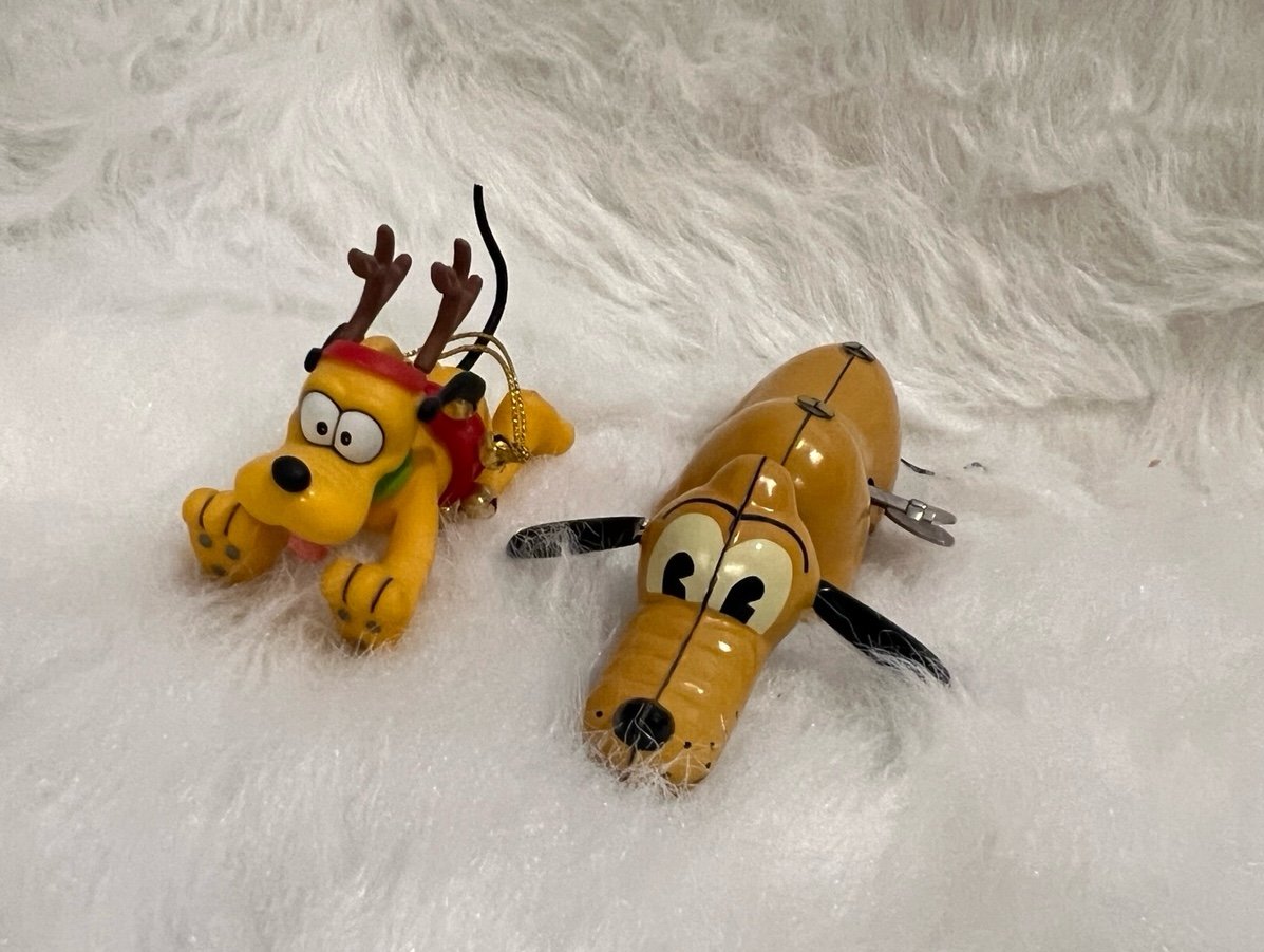 Disney Pluto Metal Wind Up Toy/Pluto Ornament