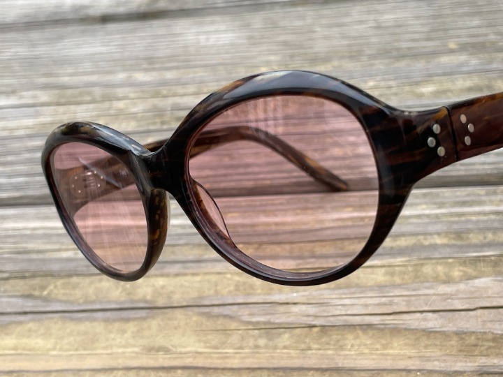 Miyagi Eyewear Women Sunglasses Hampton Brown Tortoise Pink Lenses 54[]18 130
