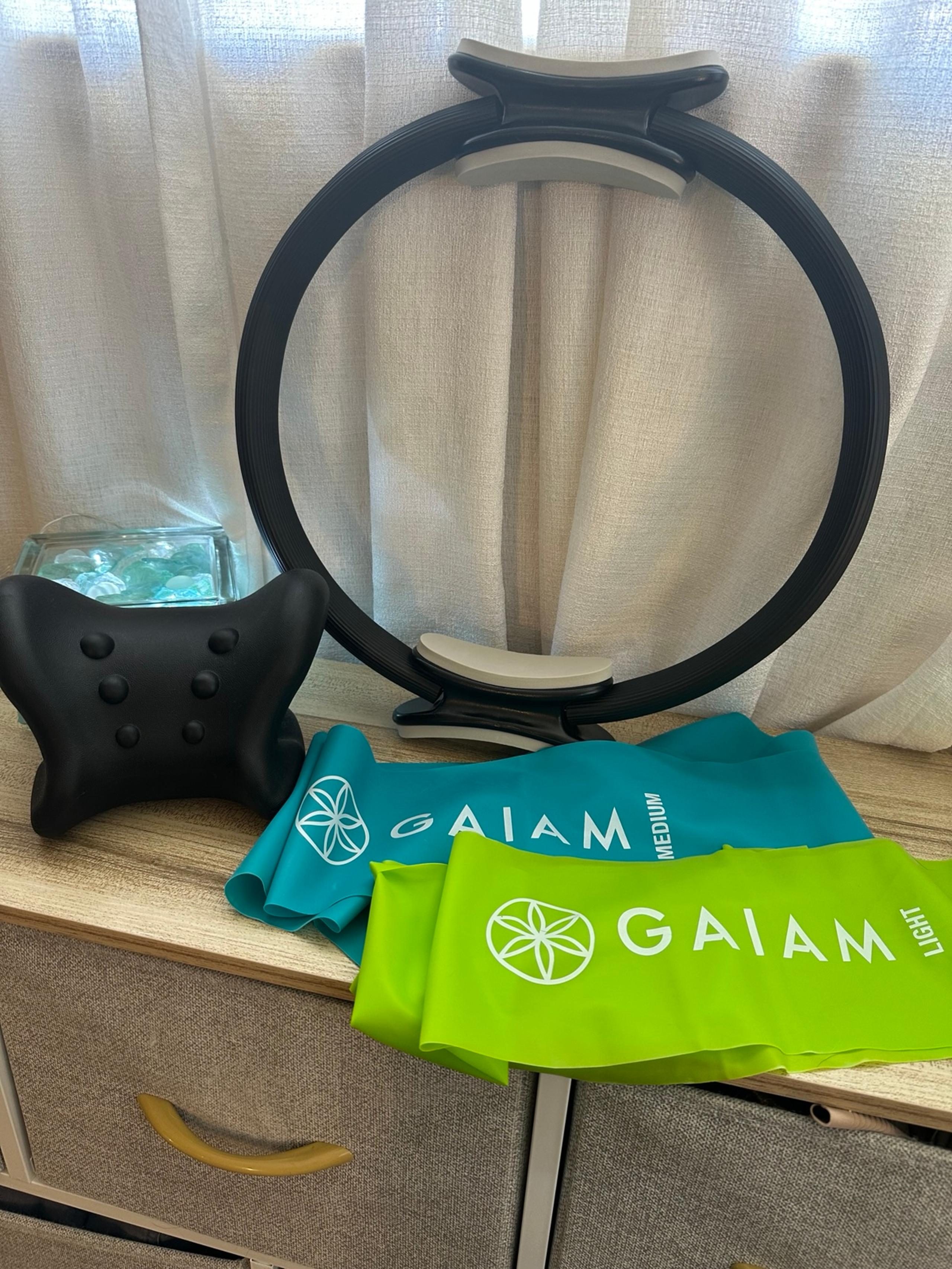 Workout Bundle | Neck Traction Device | AeroPilates Magic Circle | Gaiam Bands