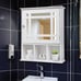 Mirror Door Bathroom Storage Wall Mounted Medicine Cabinet With Shelf White