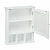 Mirror Door Bathroom Storage Wall Mounted Medicine Cabinet With Shelf White
