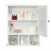 Mirror Door Bathroom Storage Wall Mounted Medicine Cabinet With Shelf White