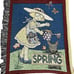 Mary Engelbreit Four Seasons Afghan Tapestry Throw 50 x 70 Woven Cotton 1997