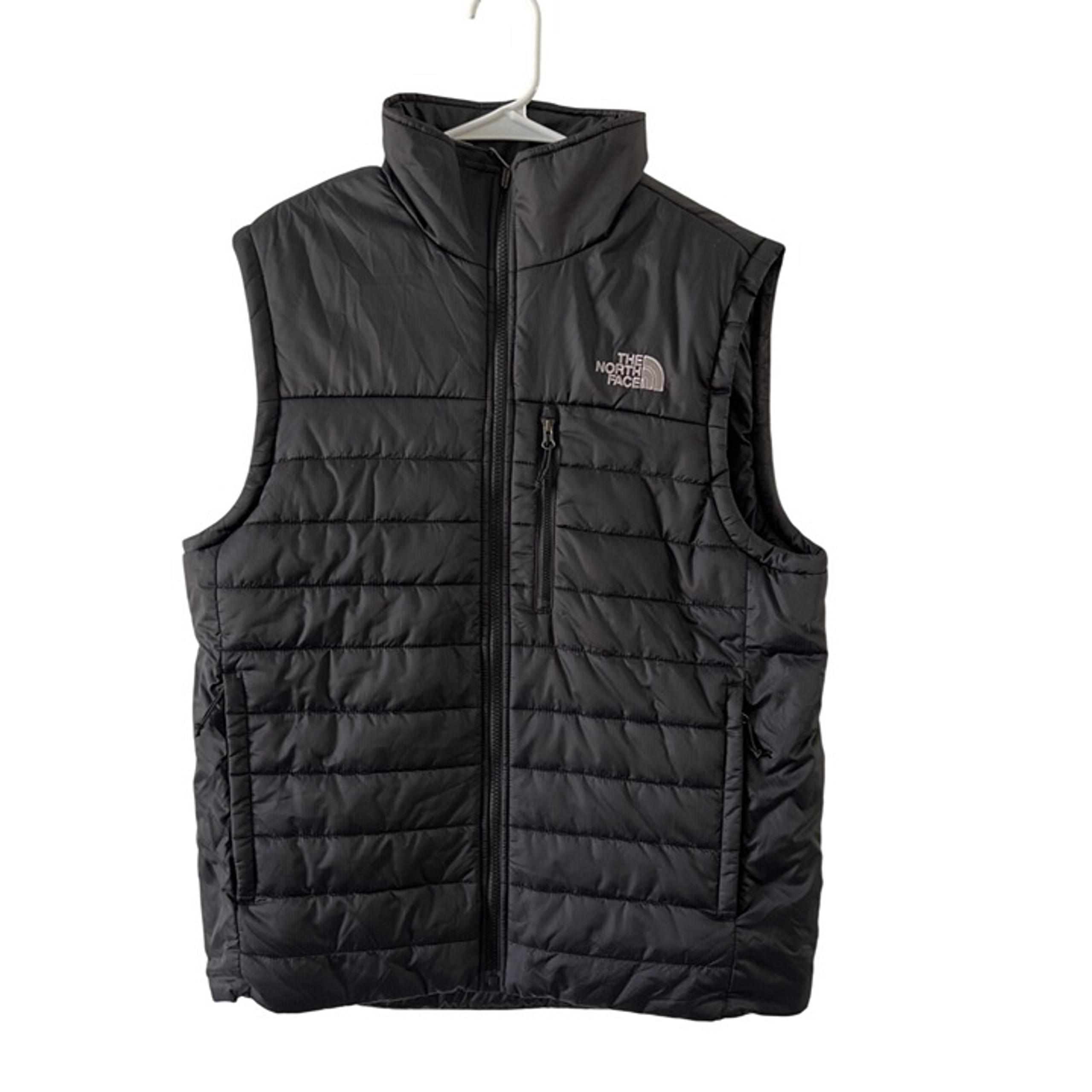 The North Face Mens Black Insulated Puffer Vest M Nylon Lightweight Warm Outerwe