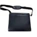 Samsonite Briefcase Laptop Bag Luggage Black Leather Telescoping Handle 13.5X12