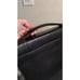 Samsonite Briefcase Laptop Bag Luggage Black Leather Telescoping Handle 13.5X12