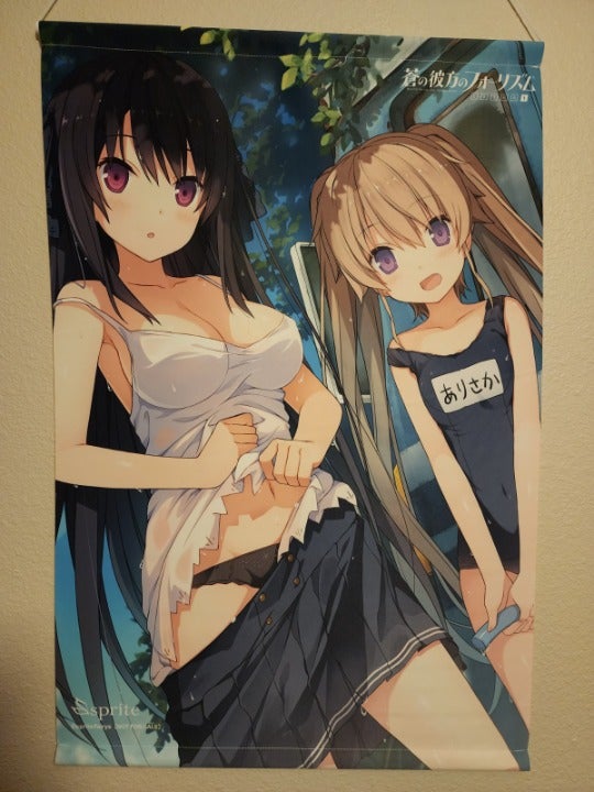 Aokana Four Rhythms Across the Blue B2 Anime Tapestry Misaki & Mashiro Swimsuits