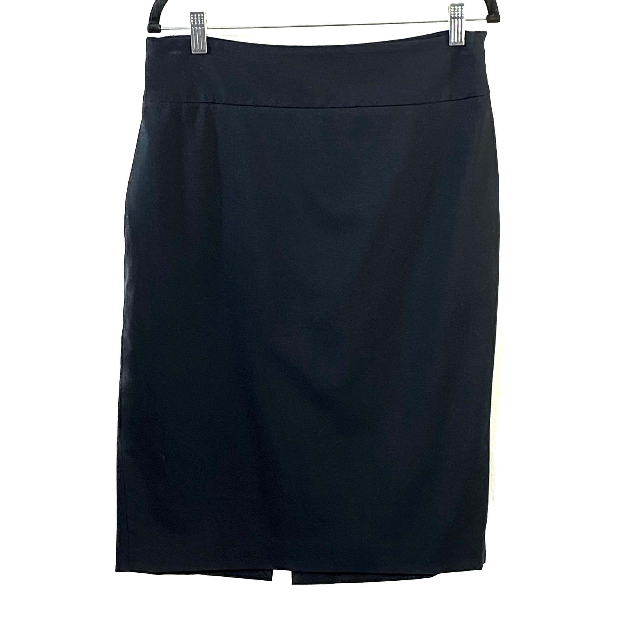 Zara Basic Women's Black Pencil Skirt Size 10 Side Zip