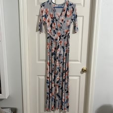 Pink Blush Maternity Floral Maxi Dress