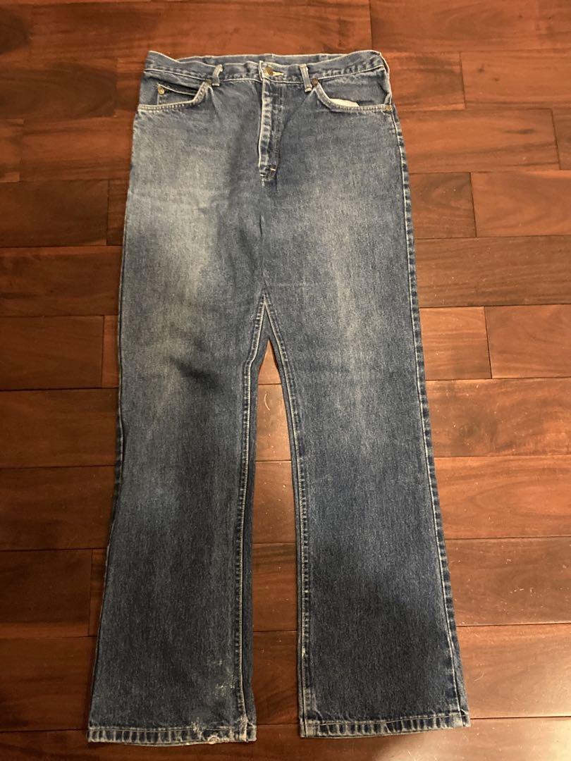 Lee Bootcut Denim Blue Used 70s Talon Vintage