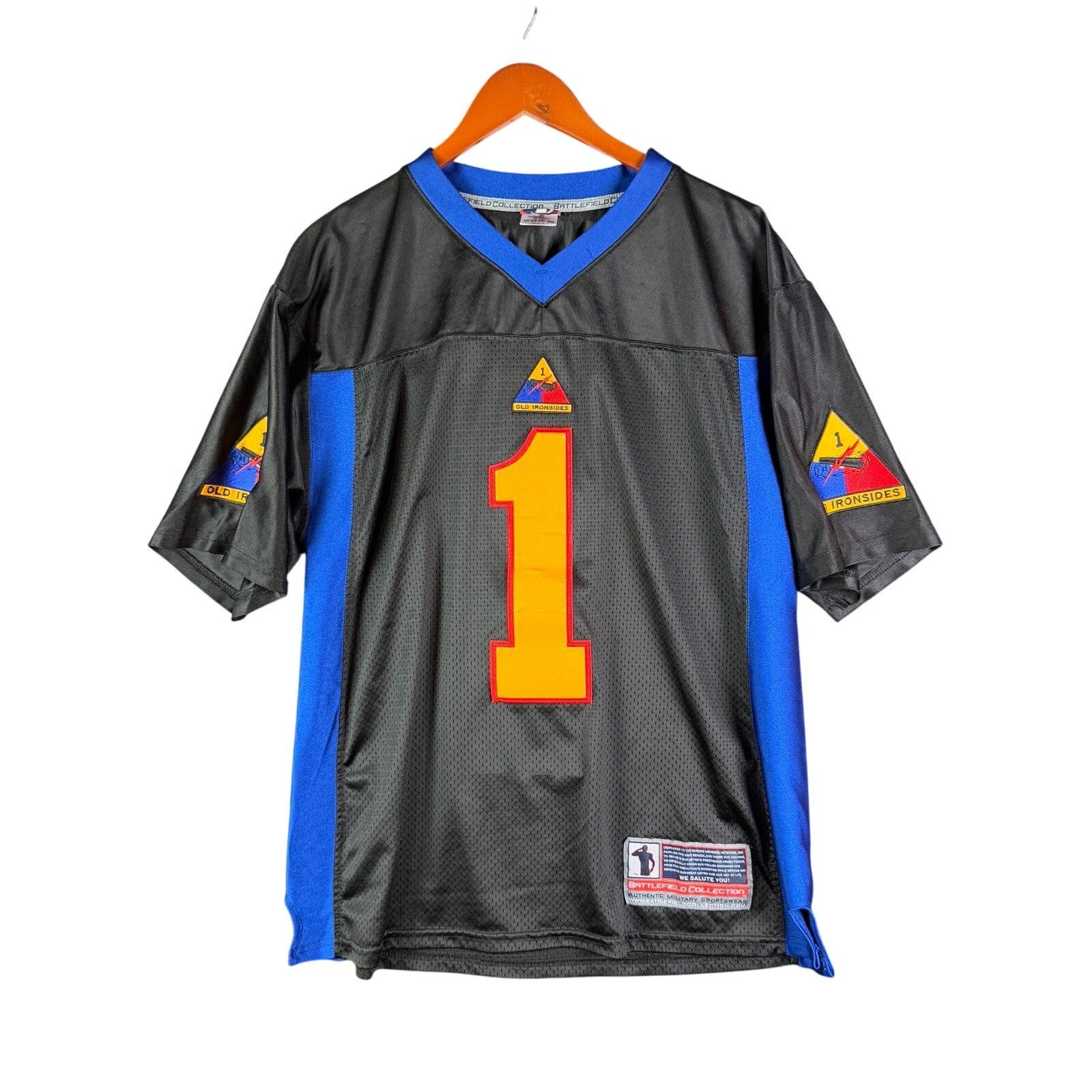 Armored Old Ironsides Battlefield Collection Football Jersey #1 Stitched Large