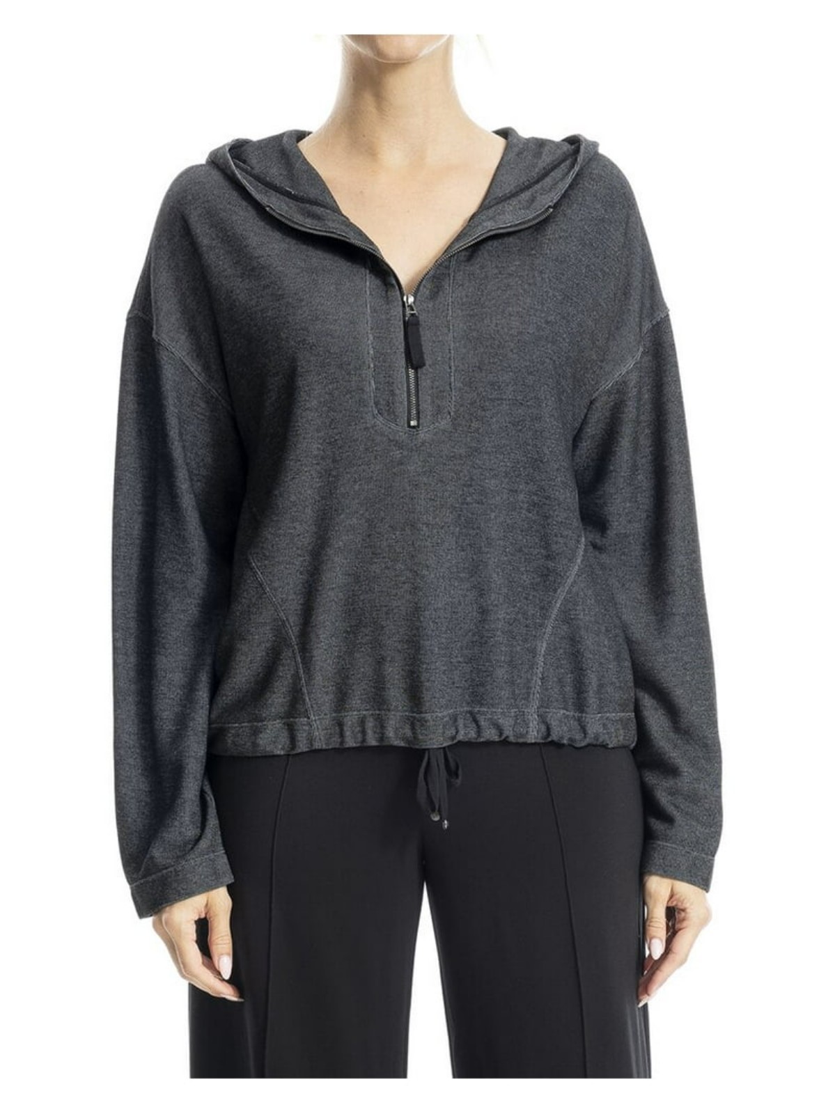 NWT Max Studio Women's Lighr Gray Hoodie Top, Sz Large