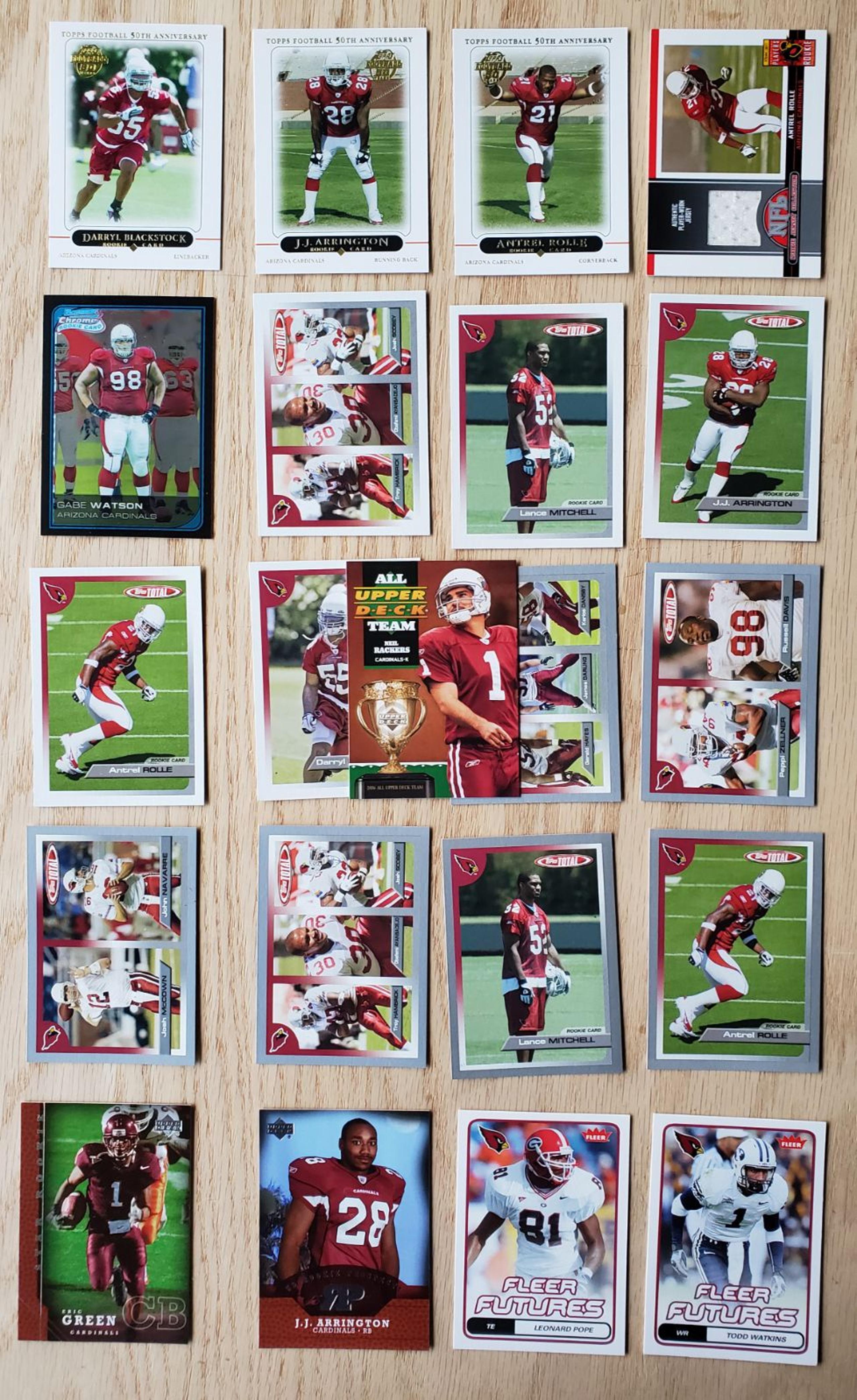 NFL Cardinals trading cards 2005, 06