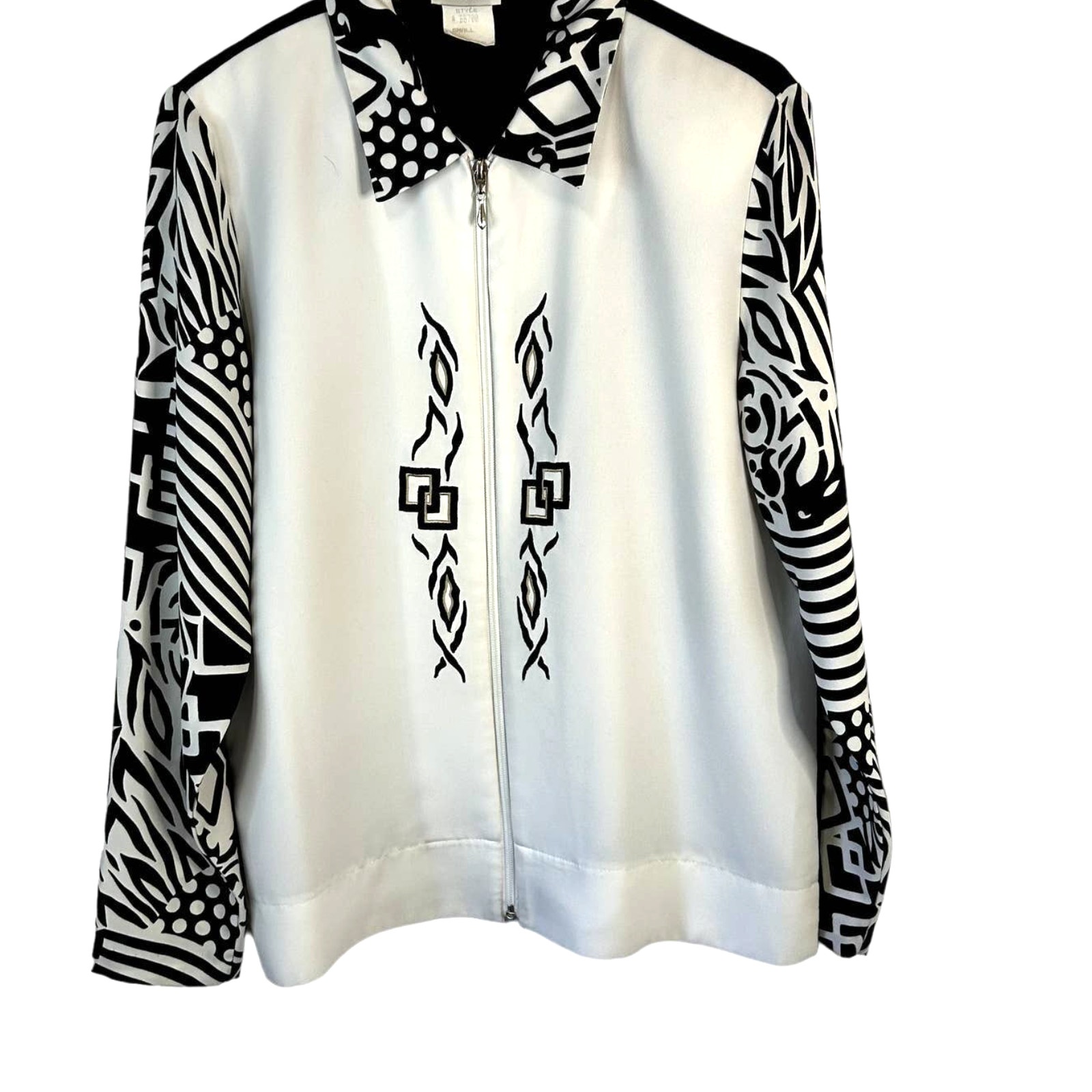 Regal Jacket Top women Small Vintage 44 breast Made in USA Black white