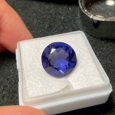 Natural Blue Tanzanite Round Cut 9.7 Carat Gemstone Heat Treated