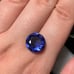 Natural Blue Tanzanite Round Cut 9.7 Carat Gemstone Heat Treated